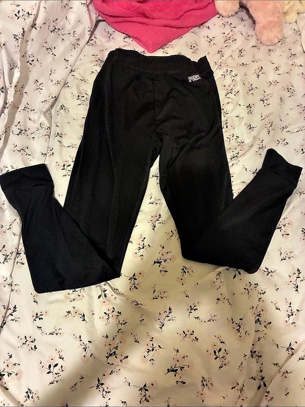 PINK Black joggers